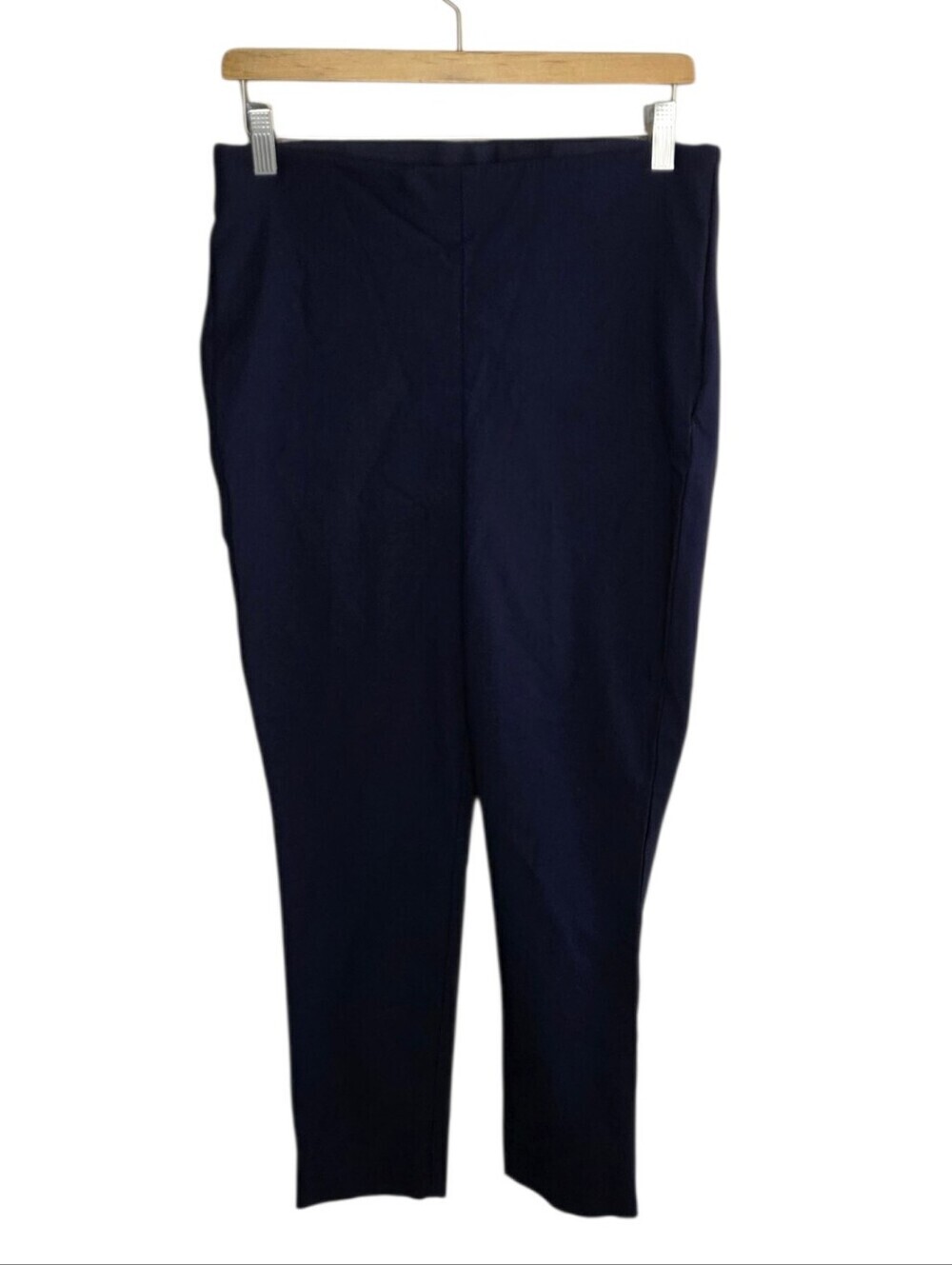 Chico's Navy Blue Pull-On Cropped Slim Leg Pants Chico's Size 1R or US 8